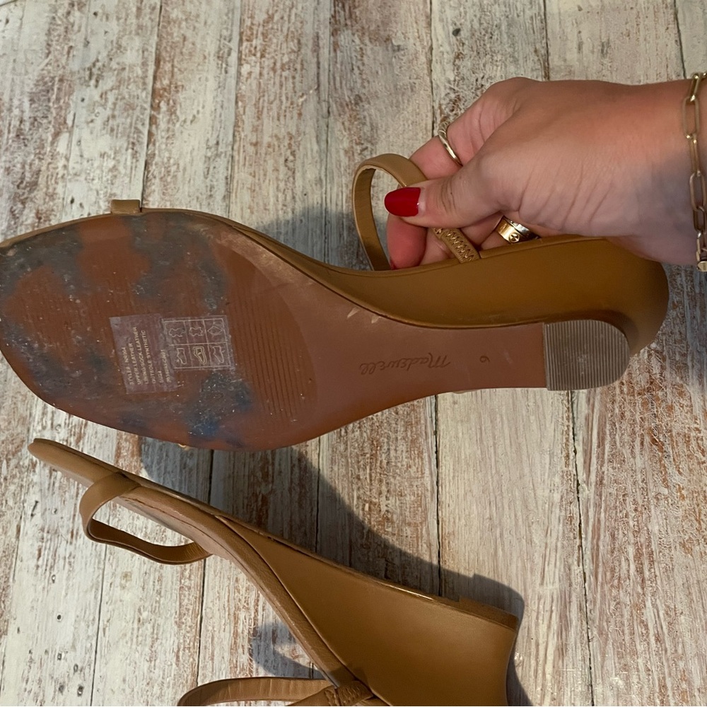 Madewell strappy leather wedges - Picture 3 of 4